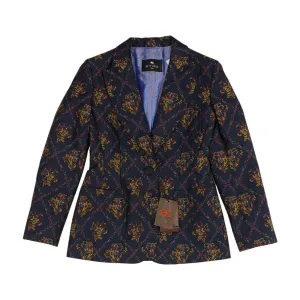 Micor Floral Jacquard Blazer Jacket
