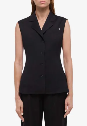 Modest Single-Breasted Wool Vest