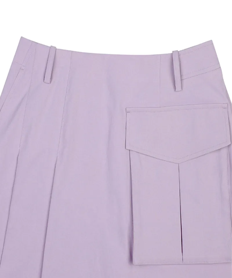 Monday Flow Pleated Skirt (Short) - Lavender