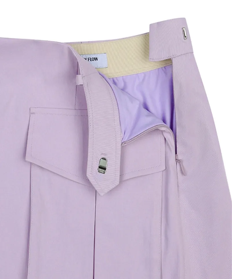 Monday Flow Pleated Skirt (Short) - Lavender