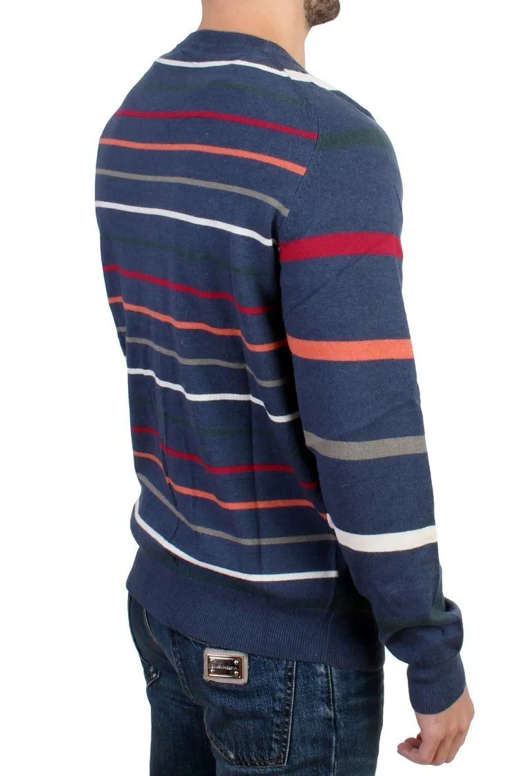 Multicolor striped wool cardigan