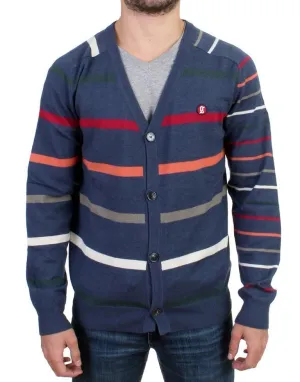 Multicolor striped wool cardigan