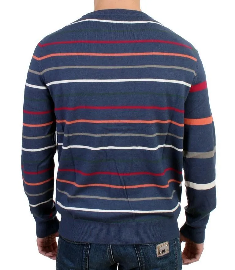 Multicolor striped wool cardigan