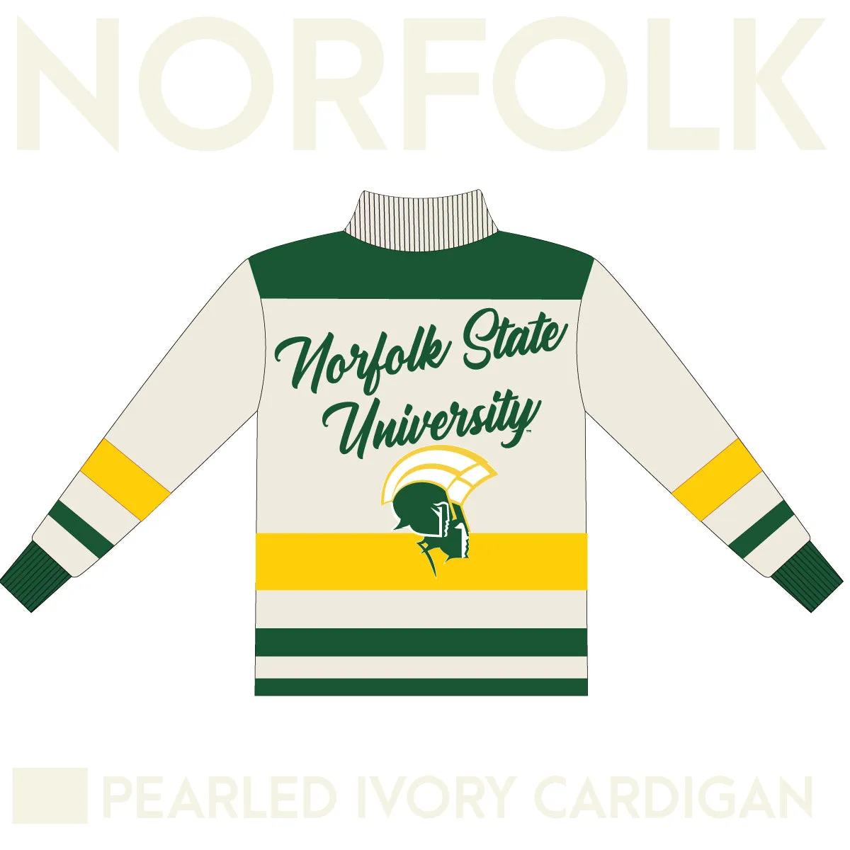 NORFOLK ST. | Cardigan PEARLED IVORY