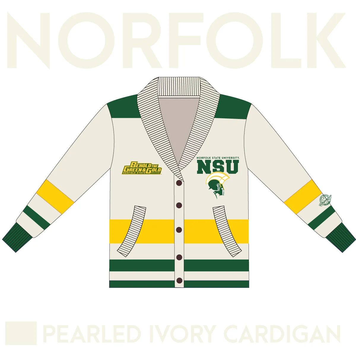 NORFOLK ST. | Cardigan PEARLED IVORY