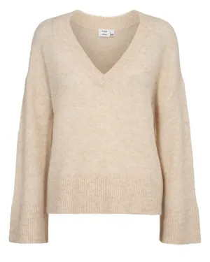 NURIETTU V-NECK PULLOVER - Sun Kiss