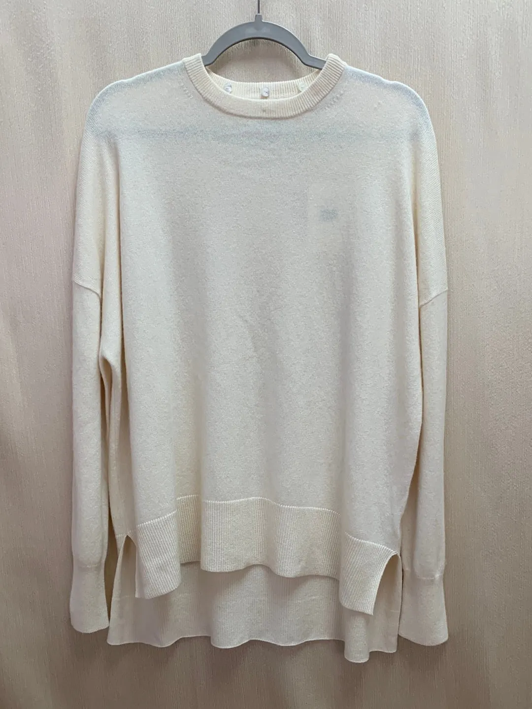 NWT - EVERYBODY & EVERYONE / NAADAM ivory Wool Cashmere Sweater - 16