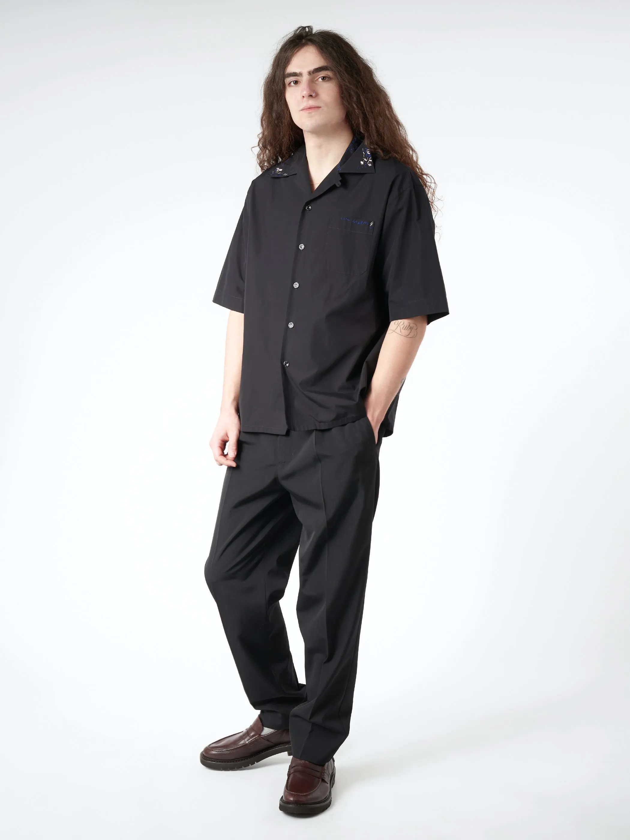 Organic Poplin Cotton Bowling Shirt