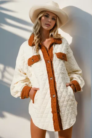 Payton Button Up Quilted Shacket