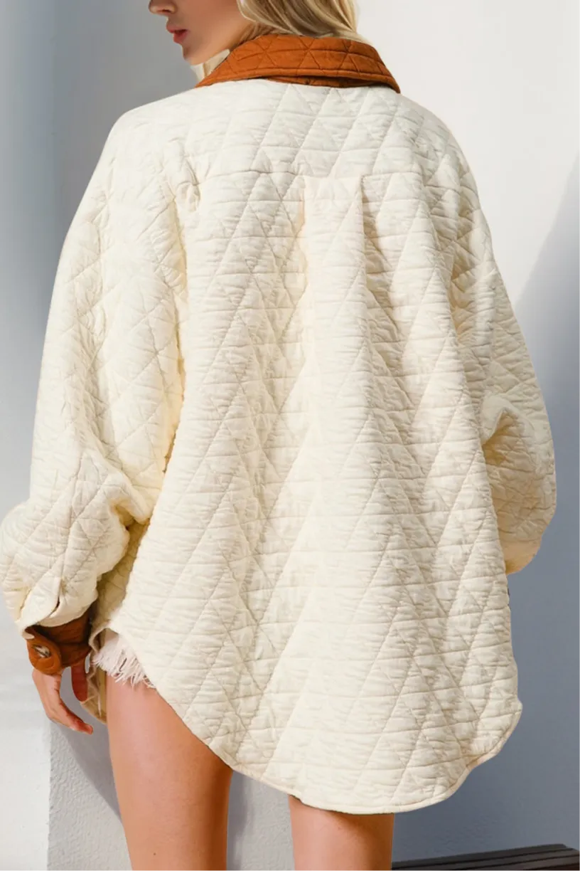Payton Button Up Quilted Shacket