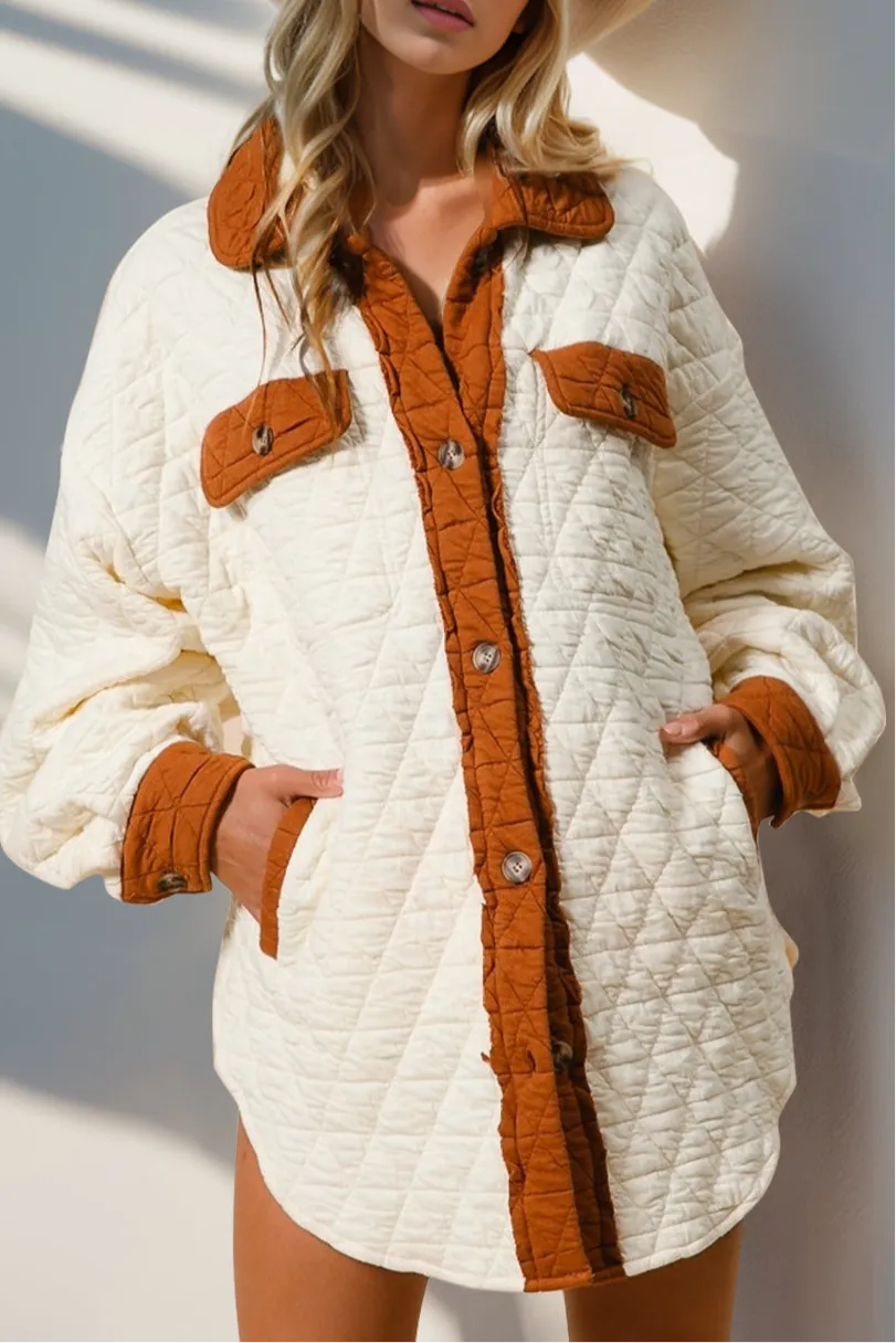 Payton Button Up Quilted Shacket