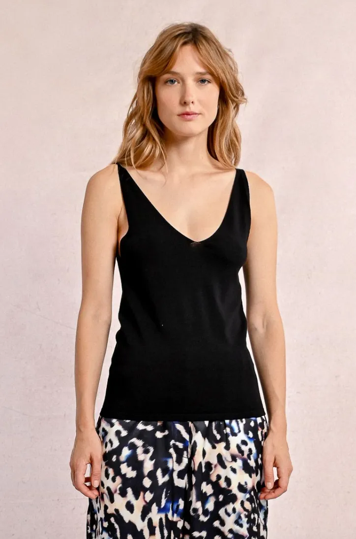 Peony Tank -- Black