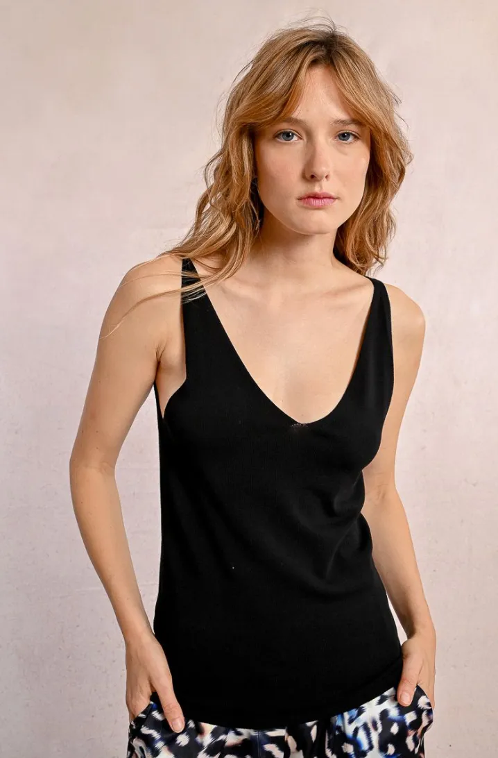 Peony Tank -- Black