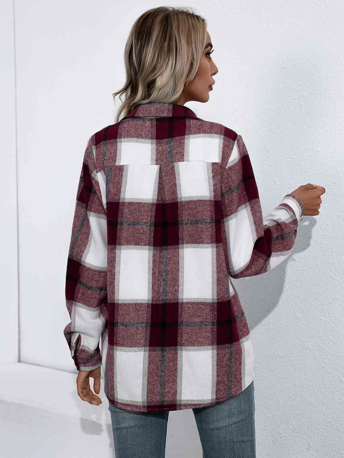Plaid Button Up Flannel Shirt (5 Colors)