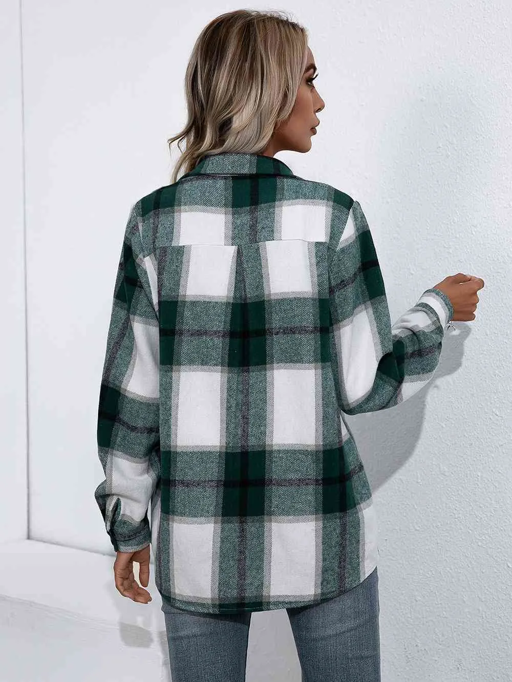 Plaid Button Up Flannel Shirt (5 Colors)