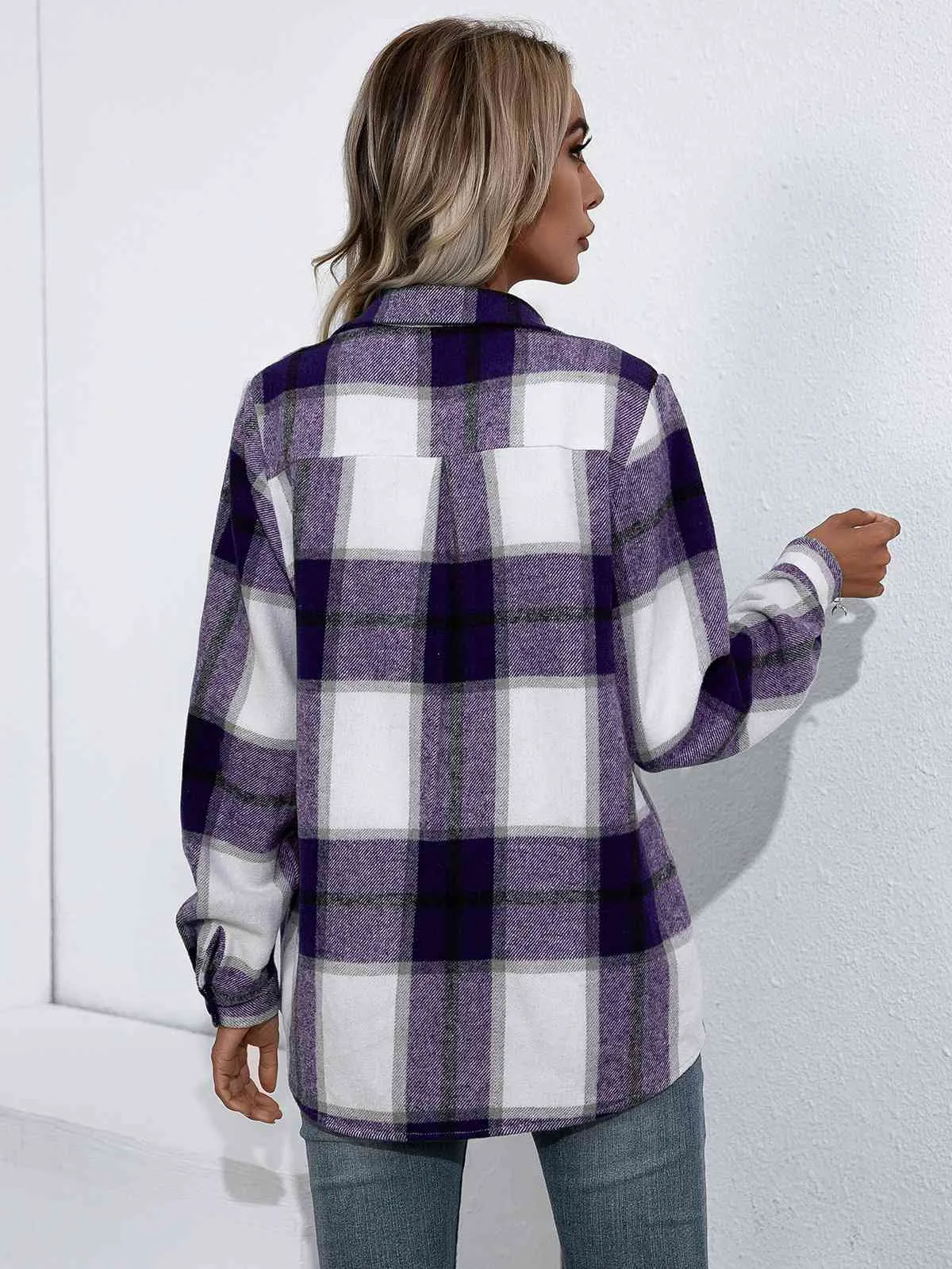 Plaid Button Up Flannel Shirt (5 Colors)