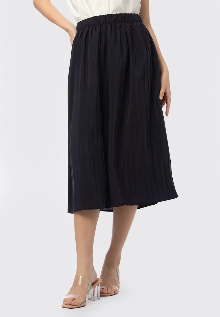 Pleated Midi Skirt