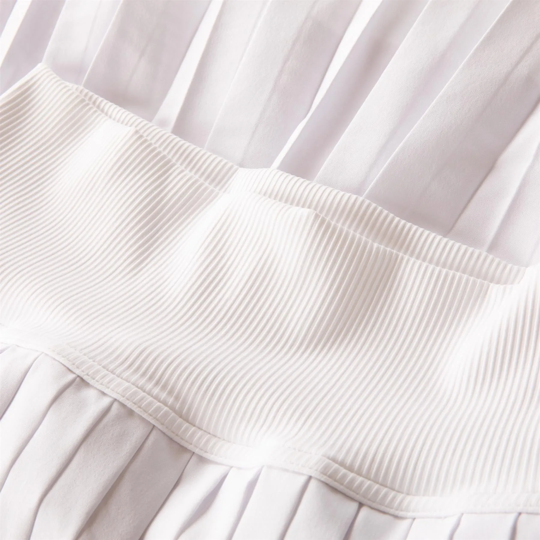 Pleated Performance Skirt White