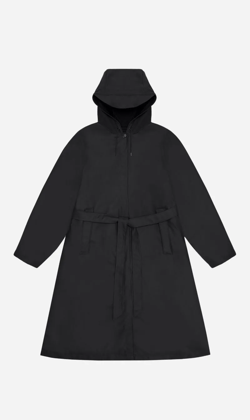 Rains | A Line Longer Jacket - Black