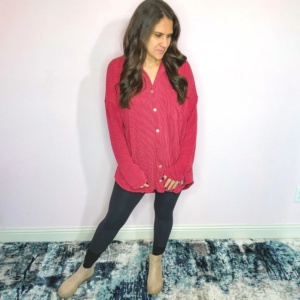 Red Butter Soft Button Up