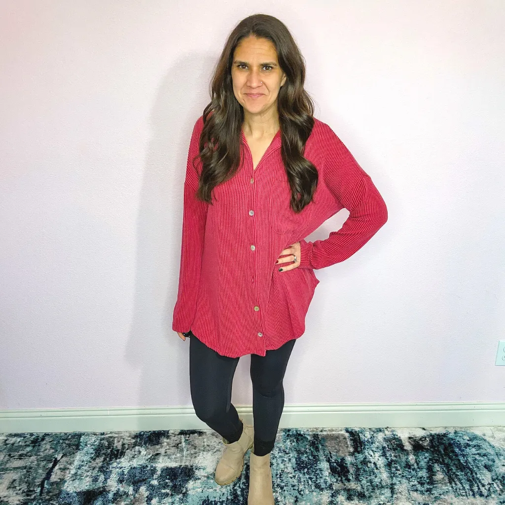 Red Butter Soft Button Up