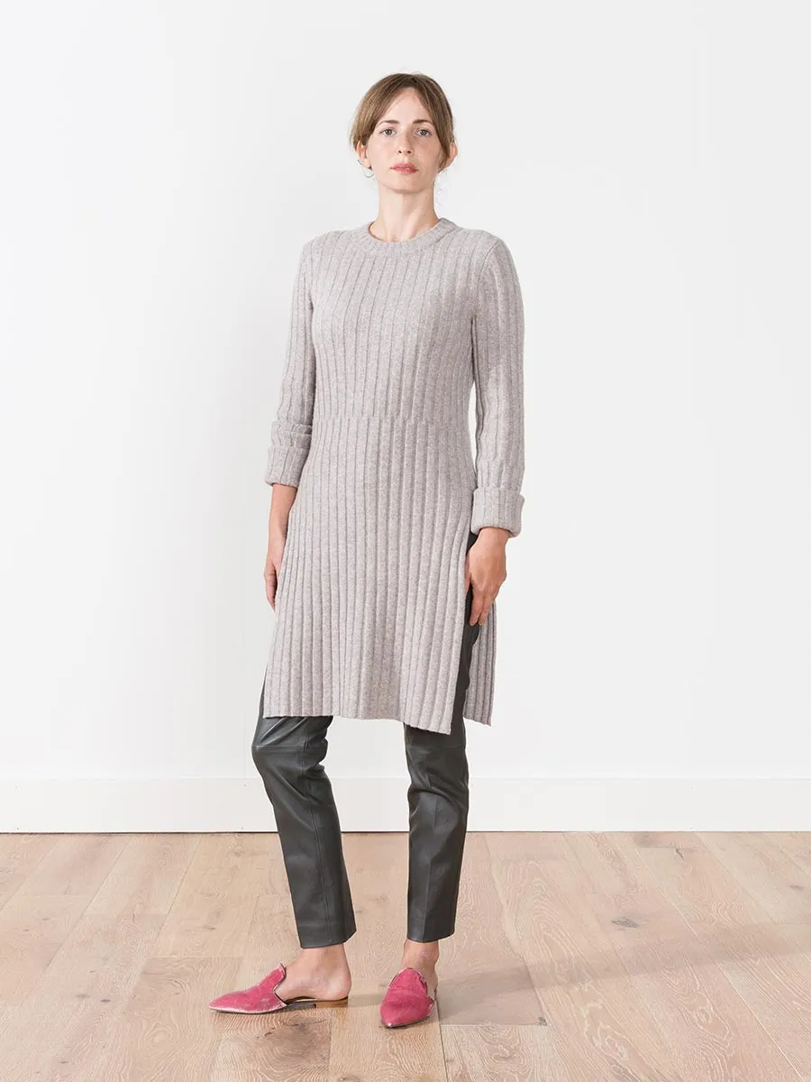 rib tunic sweater