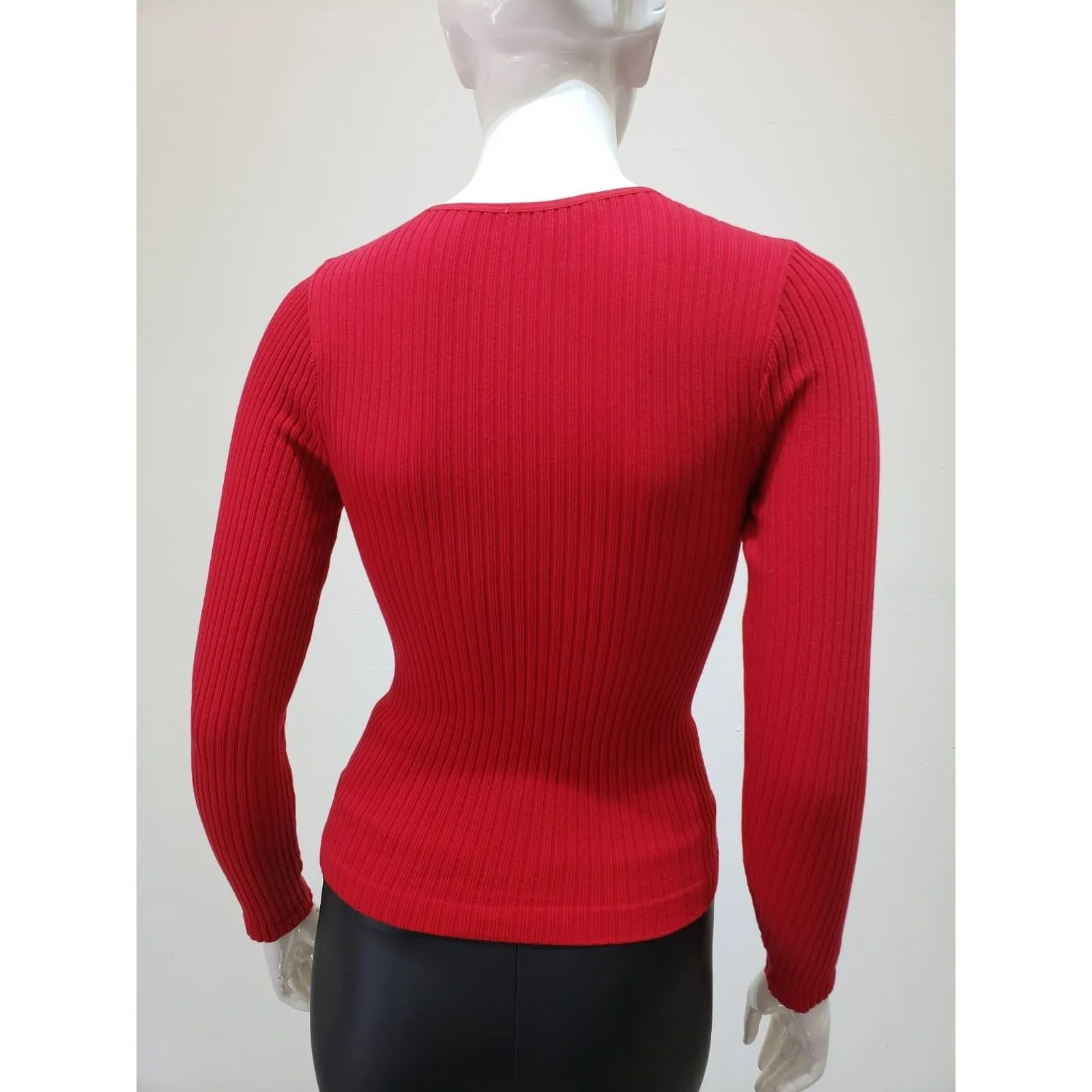 Ribbed Round Neck Seamless Top