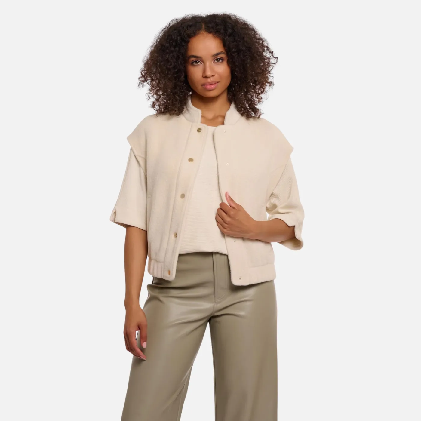 Rino & Pelle Teuntje Boxy Waistcoat | Birch
