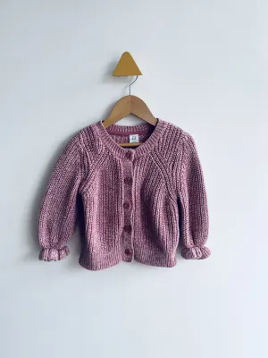 Ruffle Cuff Knit Cardigan // 3Y