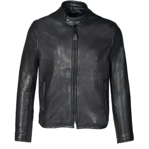 Schott P234 Men's Vegetable Tanned Lambskin Cafe Racer Jacket - Black