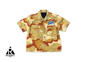 Sex Records Button Up Shirt "Desert Camo"