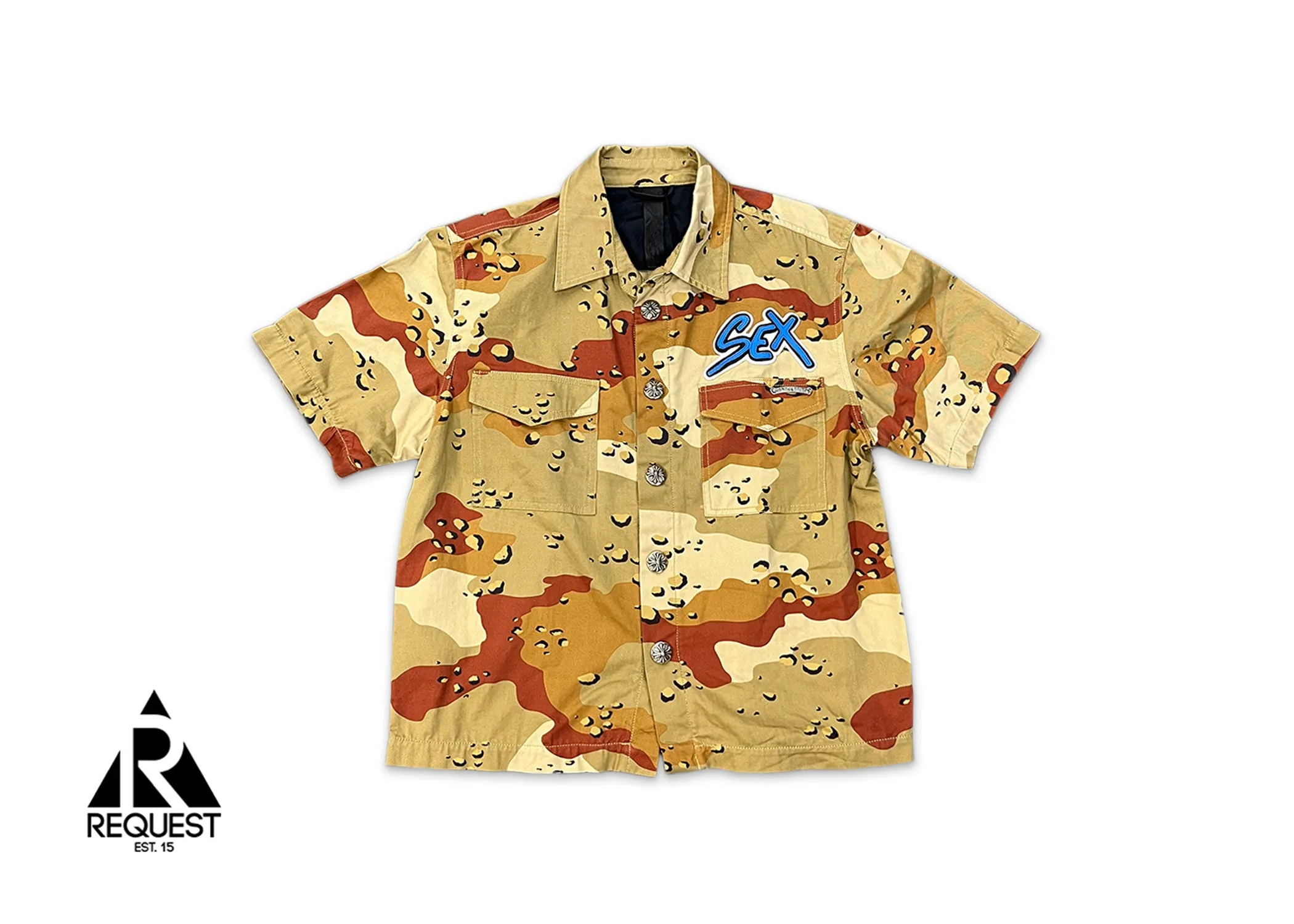 Sex Records Button Up Shirt "Desert Camo"