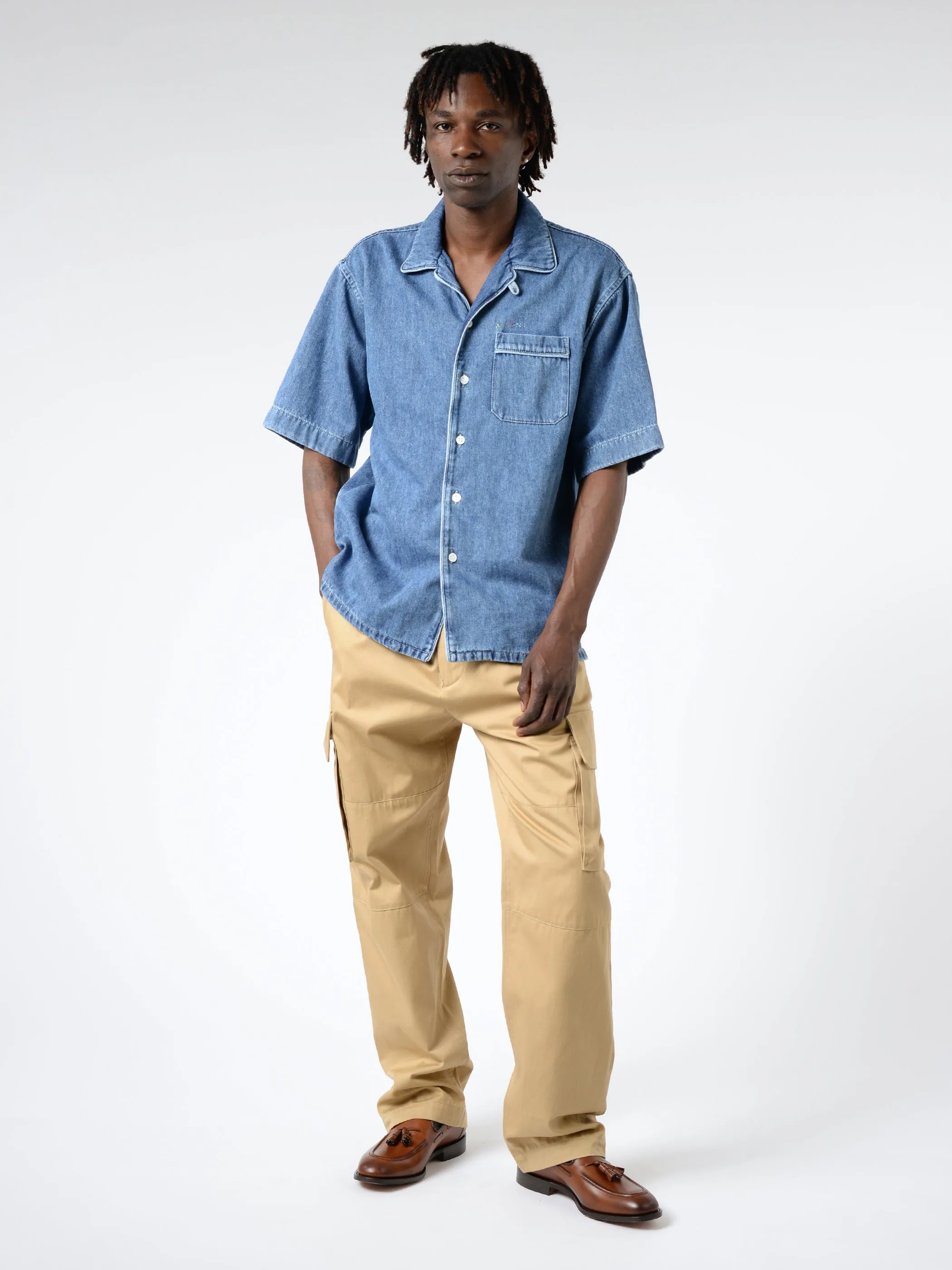 Short Sleeve Denim Shirt