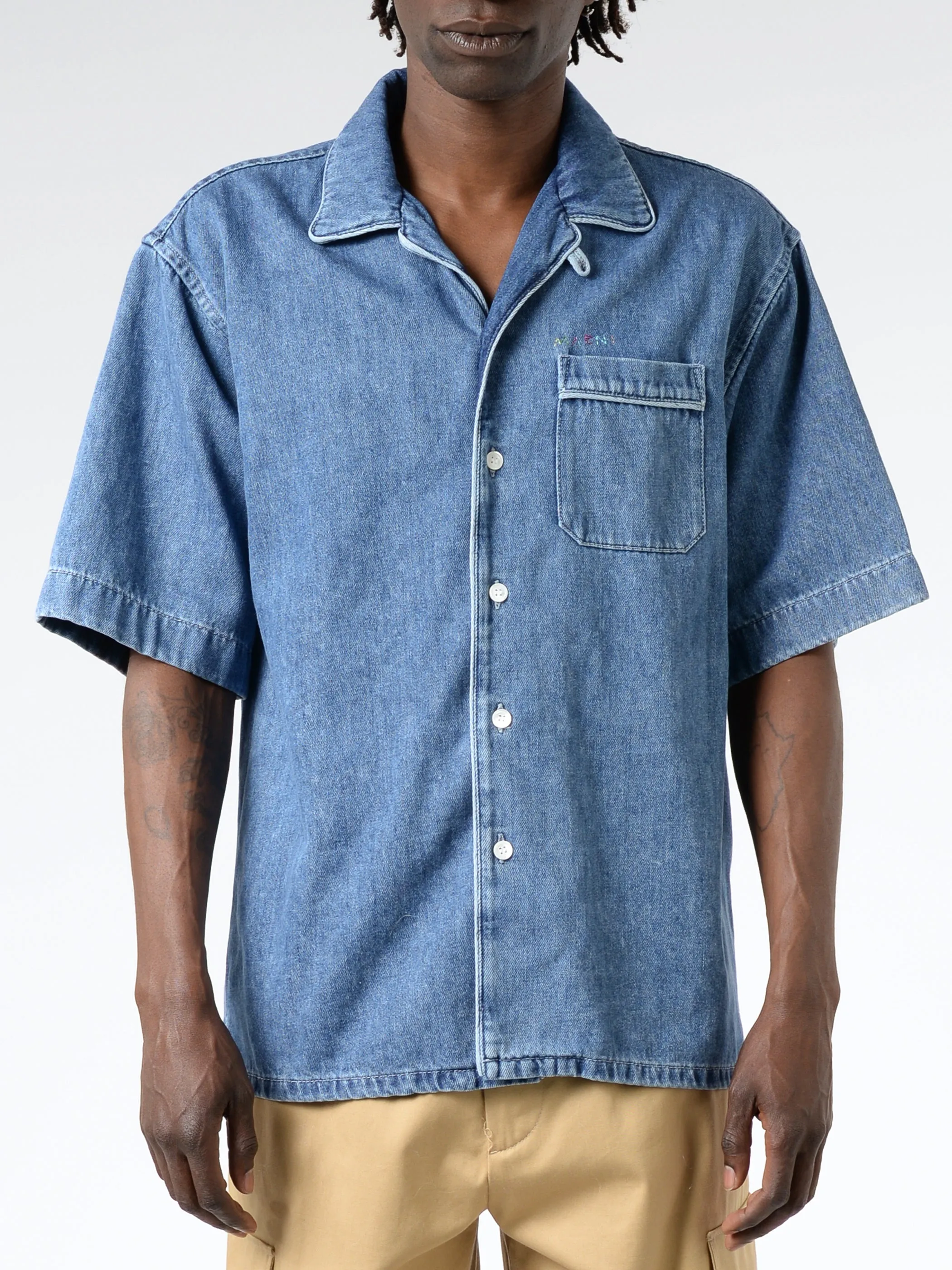 Short Sleeve Denim Shirt