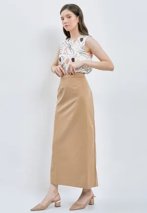 Slim Fit Basic Long Skirt
