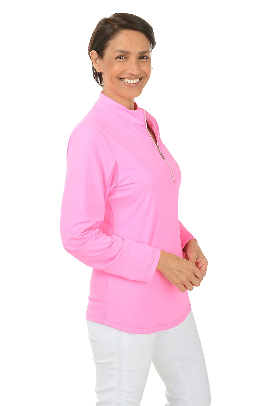 Solid Mock Neck UPF50  Top
