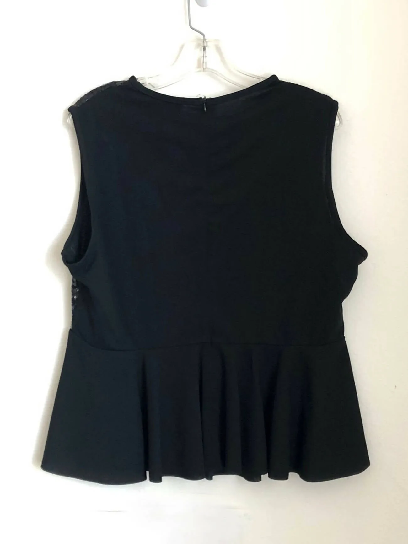 Sparkling deep V neck bedazzled top