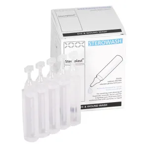 Steroplast Eye/Wound Wash Solution Pods | Sterile | 20ml | Pack of 25