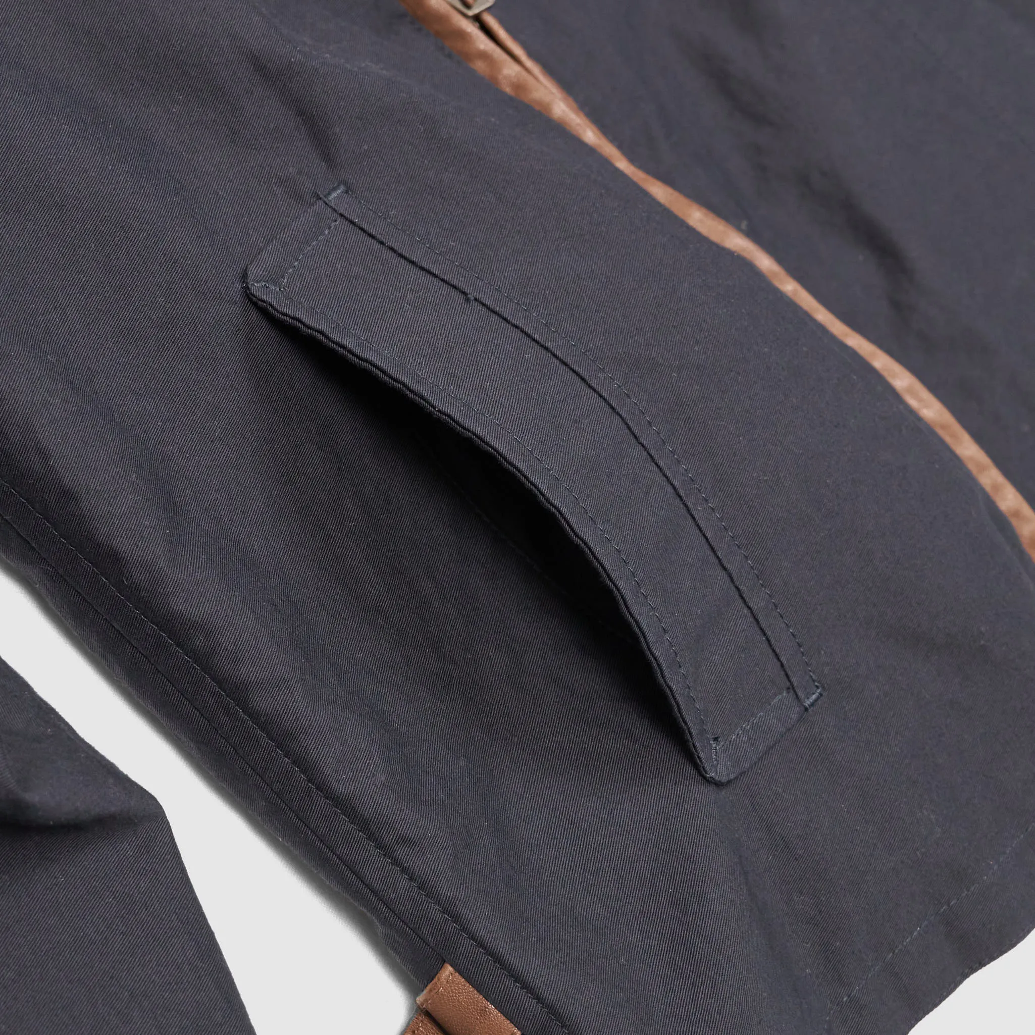 Stewart Canvas Heritage Sports Jacket With Leather Trims