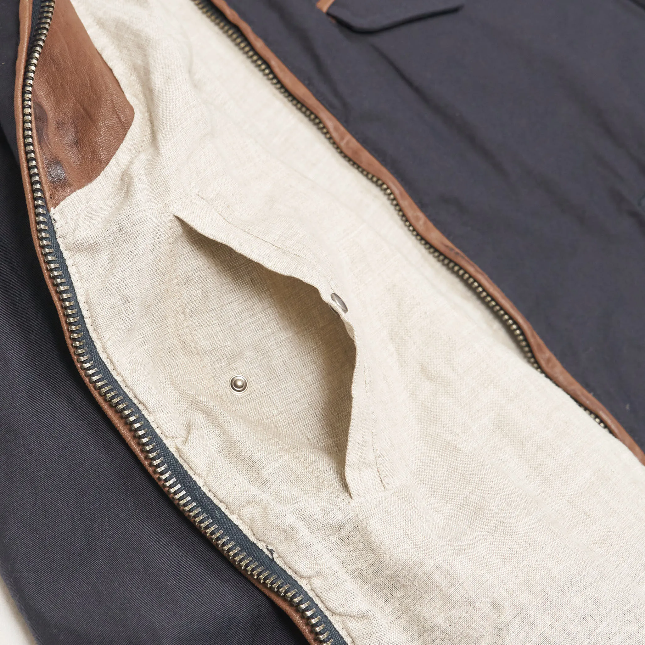 Stewart Canvas Heritage Sports Jacket With Leather Trims