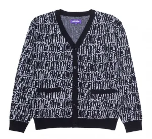STRETCHED STAMP CARDIGAN