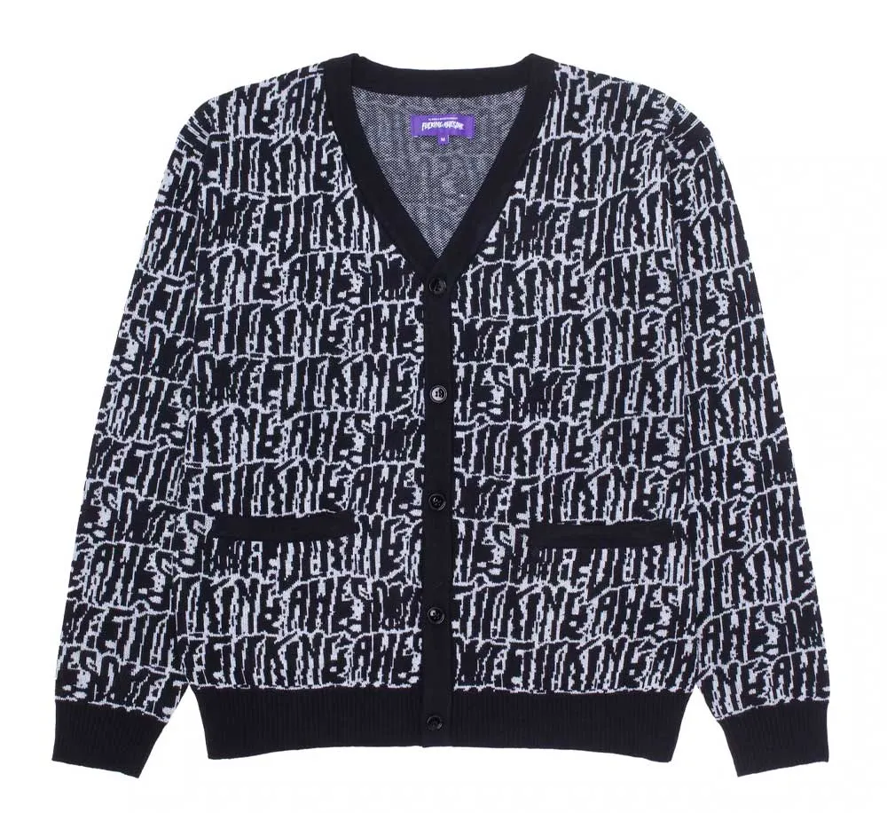 STRETCHED STAMP CARDIGAN