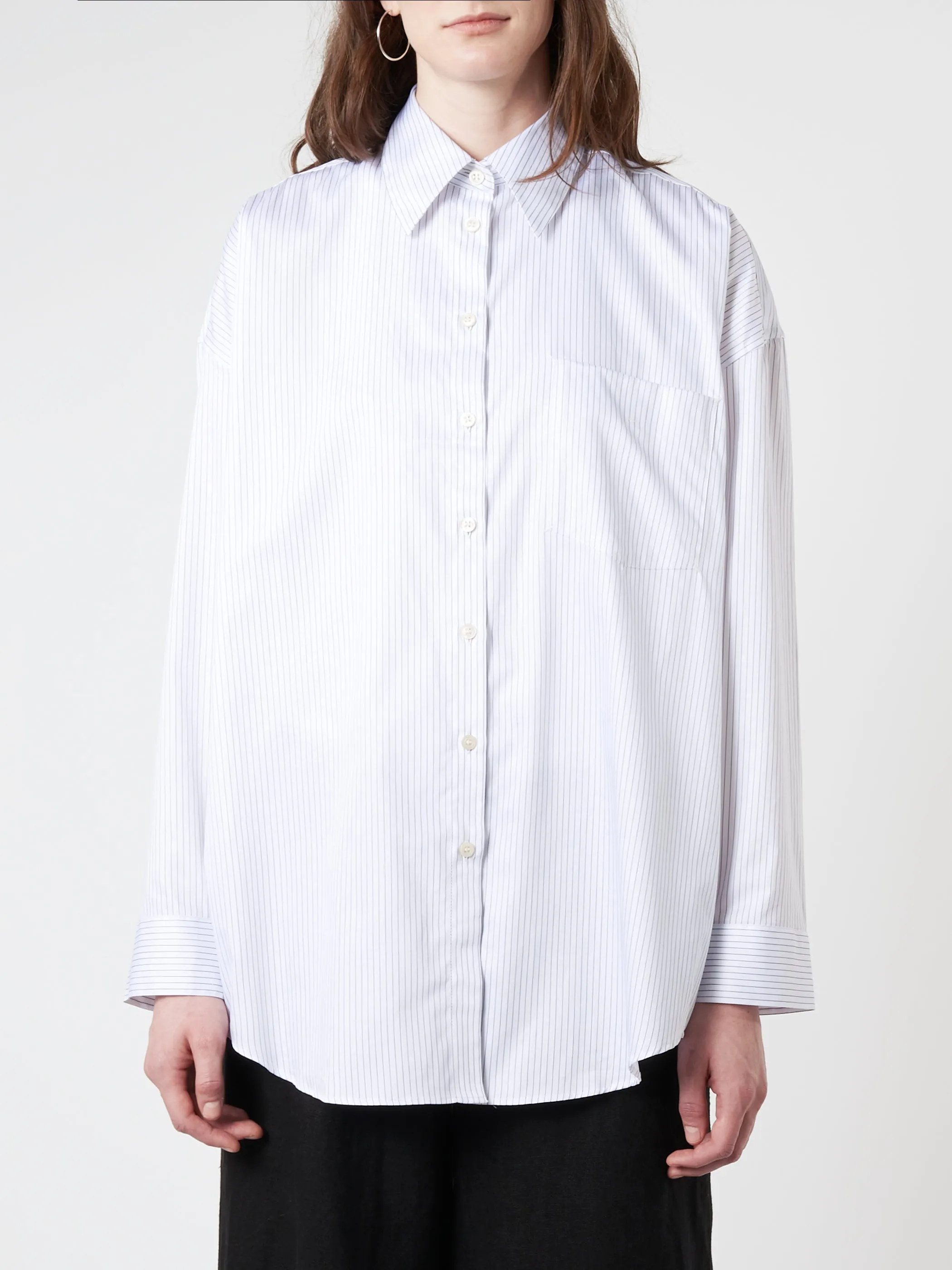 Stripe Button-Up Shirt