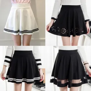 Students Navy Stretchy Skirt