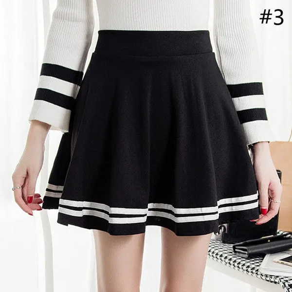 Students Navy Stretchy Skirt
