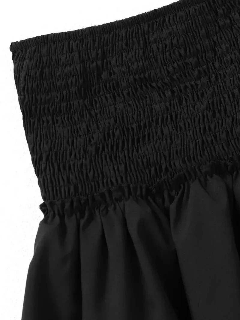 Summer Floral Pleated Ruffle Skirt | Vintage Y2K Bohemian Pink Mini Skirt