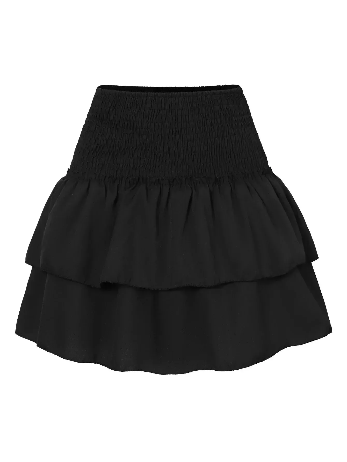 Summer Floral Pleated Ruffle Skirt | Vintage Y2K Bohemian Pink Mini Skirt