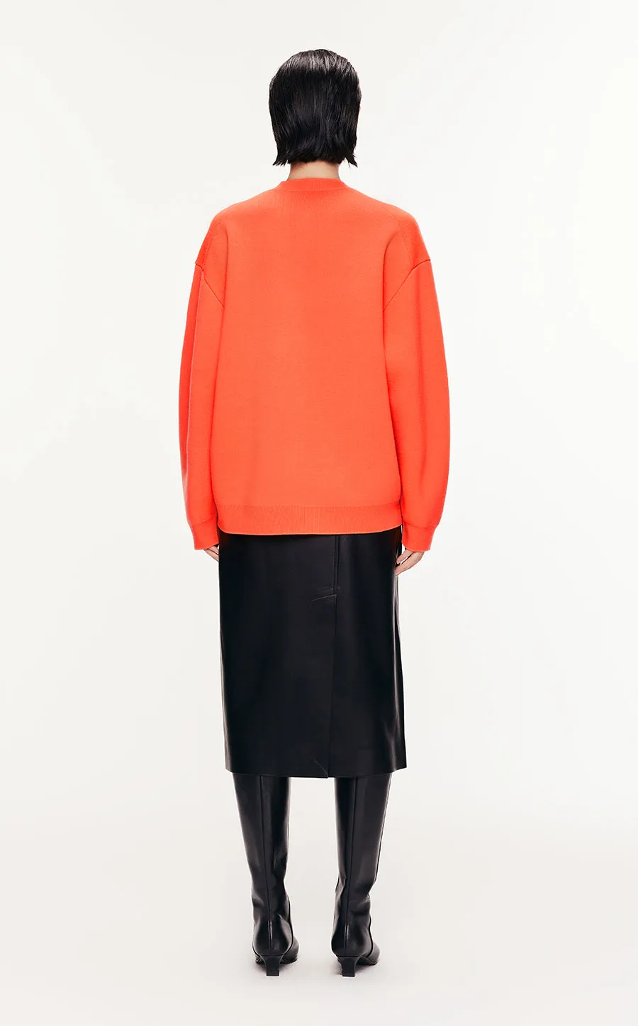Sweater / JNBY Relaxed Wool H-shape Cardigan