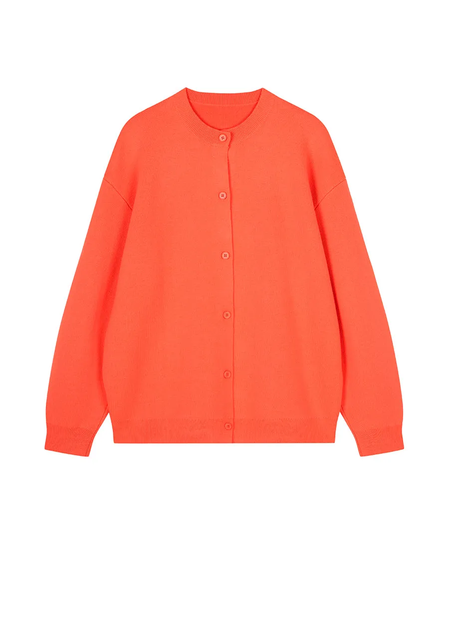 Sweater / JNBY Relaxed Wool H-shape Cardigan
