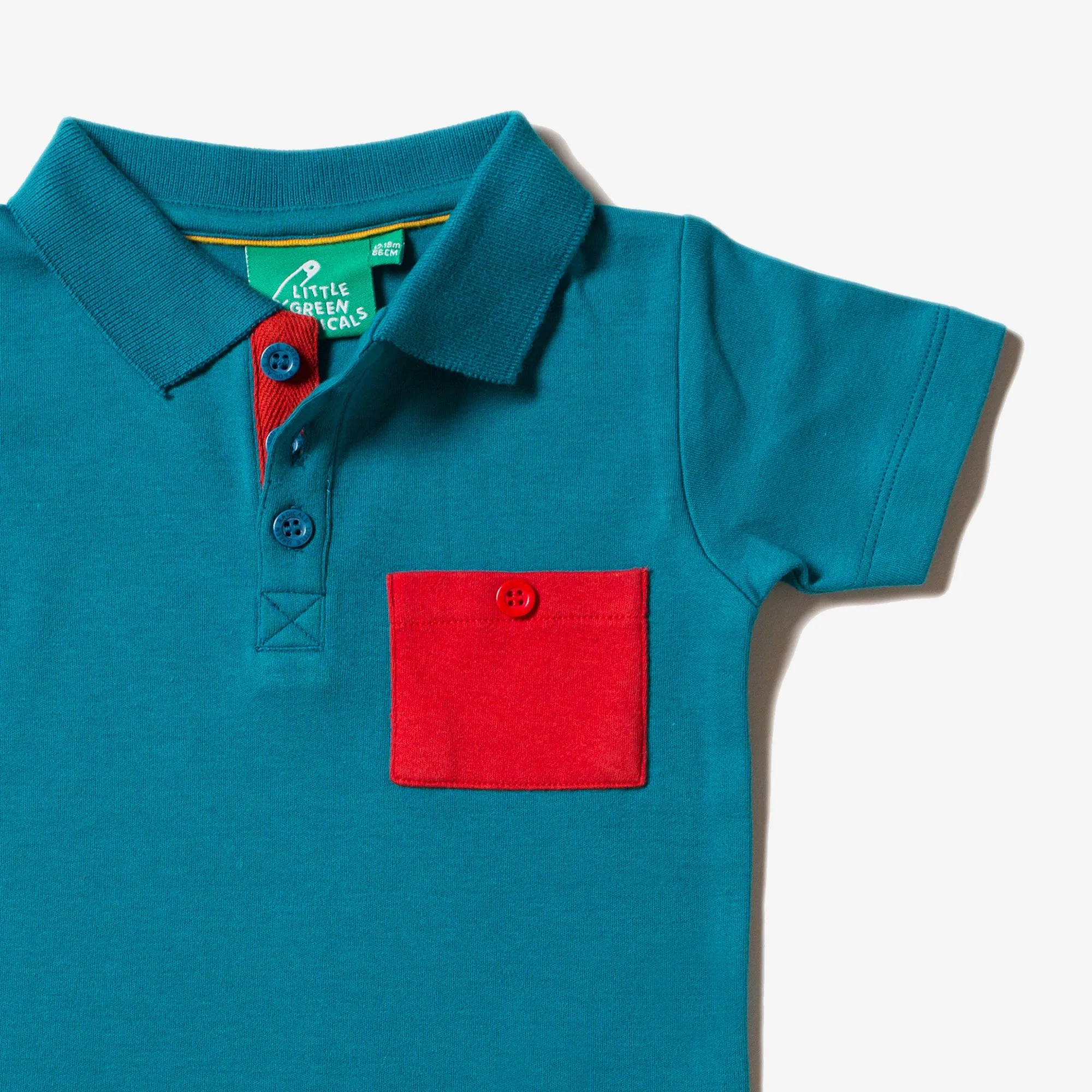 Teal Short Sleeve Polo